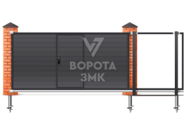 Откатные ворота сэндвич 2200×3000 ЗМК-7847